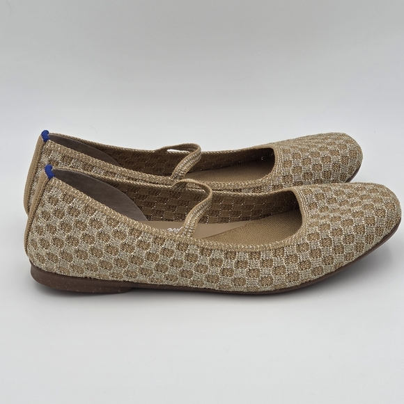 Rothy's The Max Square Mary Jane in Golden Sun Basket - Picture 3 of 6